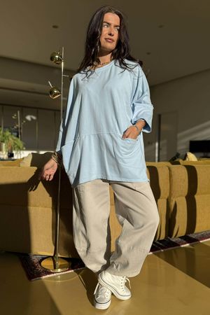 Lagen Nola Oversized Sweat Denim